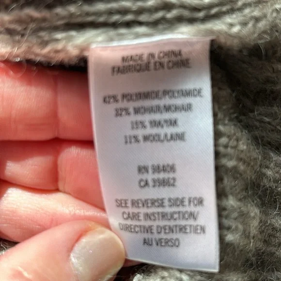 NWT Theory Stone Grey Ribbed Sweater Size S - Picture 3 of 3